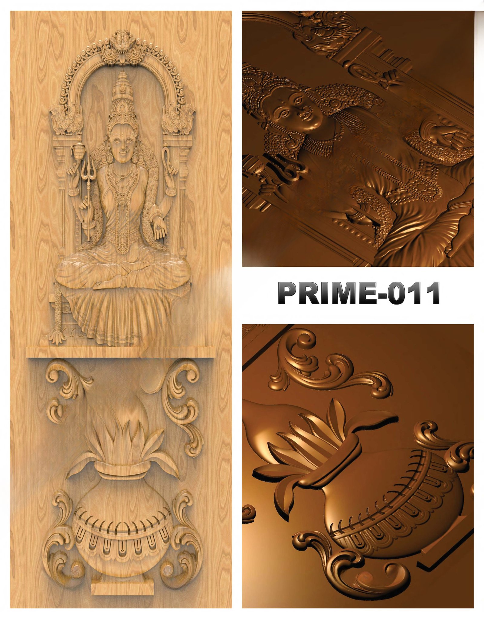 prime designs - PRIME-11 Divine Carved Relief CNC Design